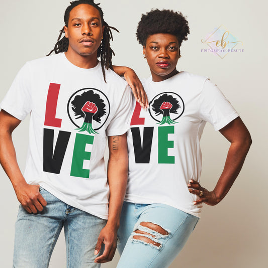 Rooted in Love Unisex T-shirt - Embrace the Spirit of Black Love