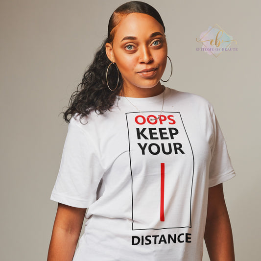 Keep Your Distance Unisex Jersey Short T-Shirt