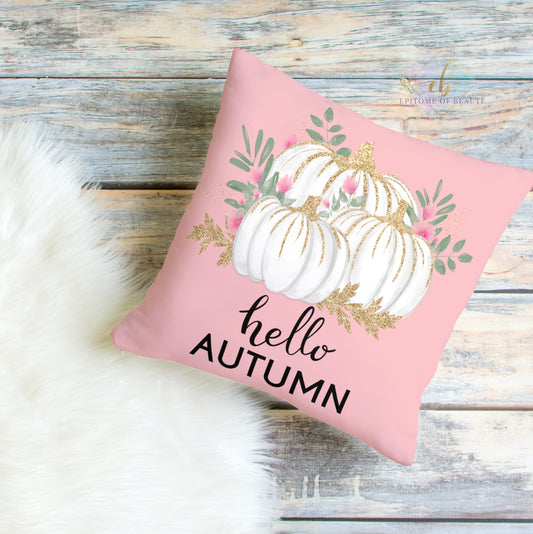 Hello Autumn Square Pillow