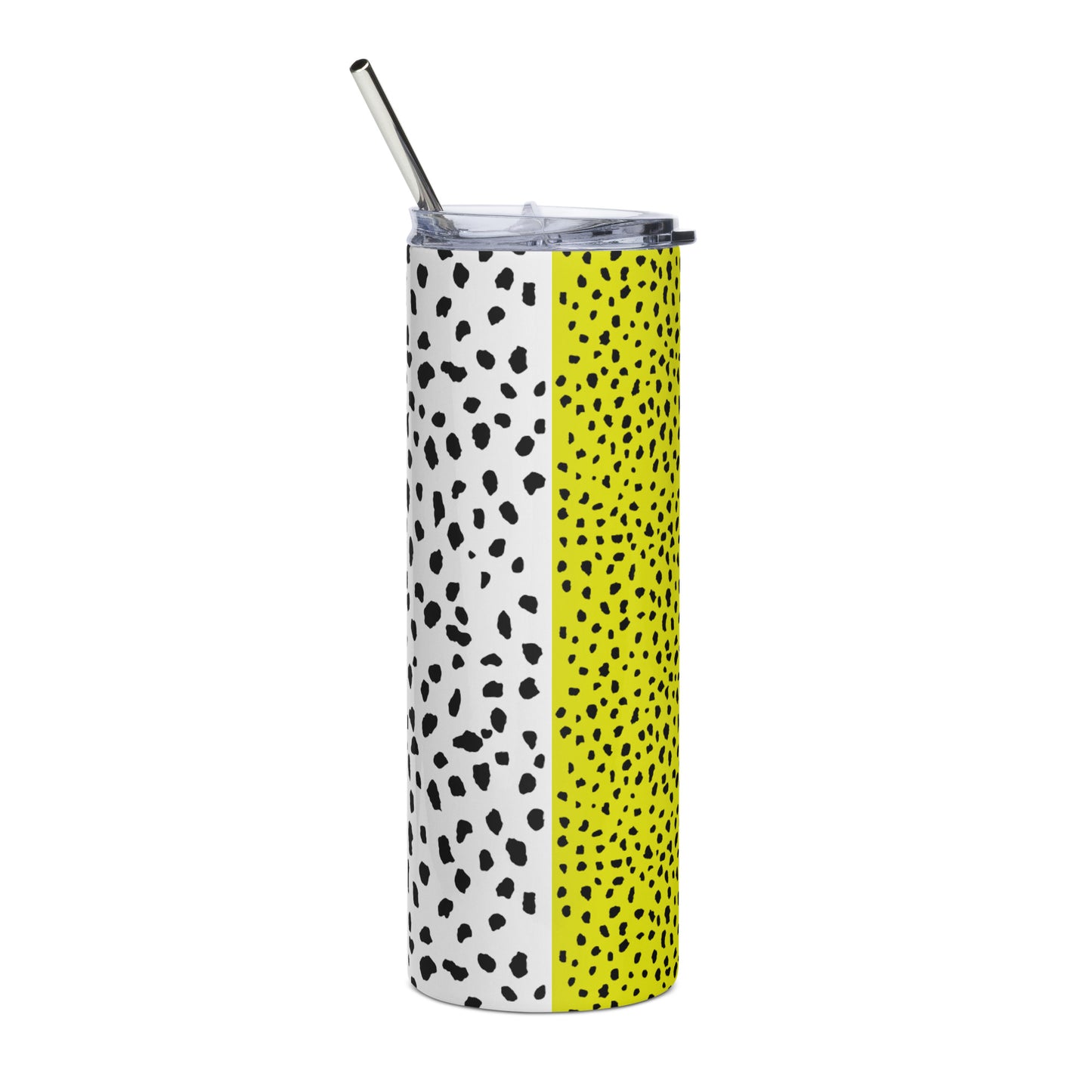 Black and Yellow Stainless Tumbler