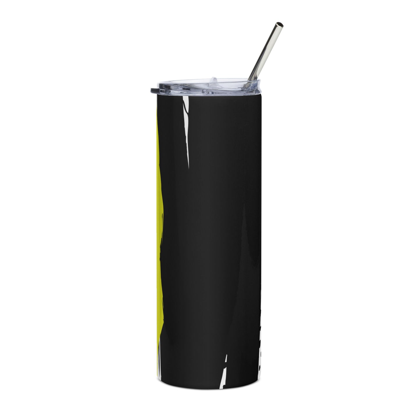 Black and Yellow Stainless Tumbler